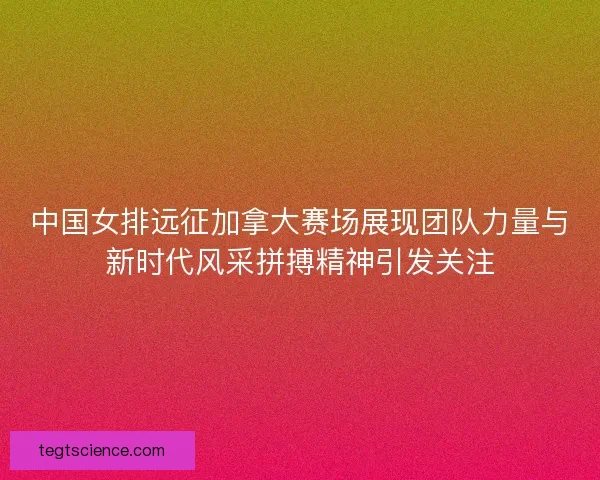 中国女排远征加拿大赛场展现团队力量与新时代风采拼搏精神引发关注
