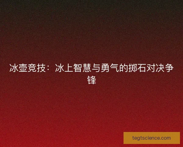 冰壶竞技：冰上智慧与勇气的掷石对决争锋